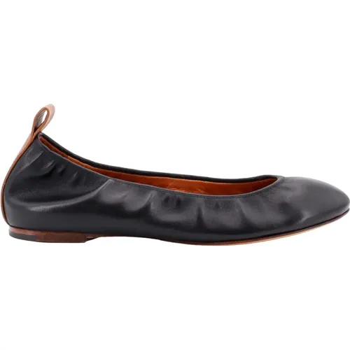 Leather Ballerina Shoes , female, Sizes: 3 UK, 5 UK - Lanvin - Modalova