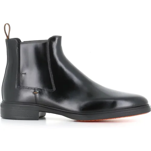 Chelsea Leather Ankle Boots , male, Sizes: 8 UK, 8 1/2 UK, 9 UK, 10 UK - Santoni - Modalova