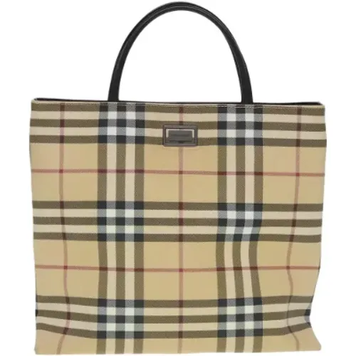 Pre-owned Tote Bags, female, , Size: ONE SIZE Pre-owned Canvas totes - Burberry Vintage - Modalova