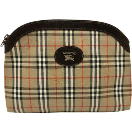 Pre-owned Clutches, male, , Size: ONE SIZE Pre-owned Fabric pouches - Burberry Vintage - Modalova