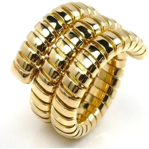 Pre-owned Gold rings , female, Sizes: ONE SIZE - Bvlgari Vintage - Modalova