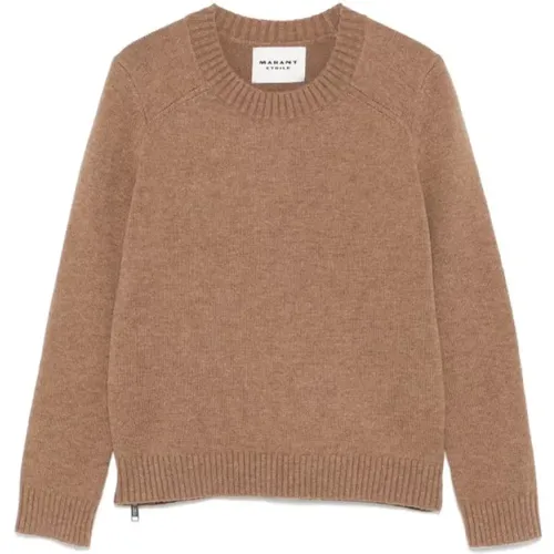 Runder Halsausschnitt Kamel Pullover Ludma , Damen, Größe: XS - Isabel Marant Étoile - Modalova