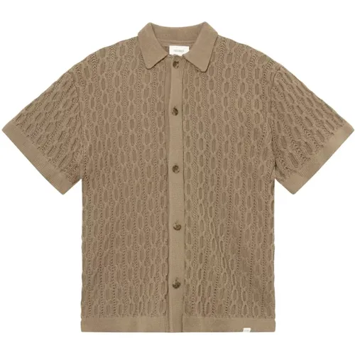 Garret Knitted Shirt , male, Sizes: S, M - Les Deux - Modalova