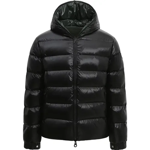 Wendbare Daunen Pufferjacke Schwarz , Herren, Größe: XL - duvetica - Modalova