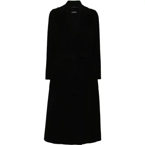 Wool Belted Wrap Coat , female, Sizes: 2XS, XS, L - Max Mara - Modalova