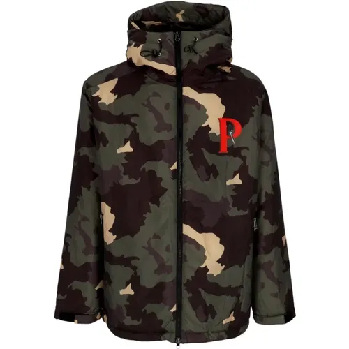 Winter Jackets, male, , Size: L Camo Baseball Windbreaker Jacket - Propaganda - Modalova