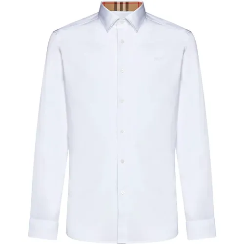 Weiße Casual Hemden , Herren, Größe: S - Burberry - Modalova