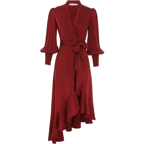 Elegantes Seiden Midi Wrap Kleid - Zimmermann - Modalova