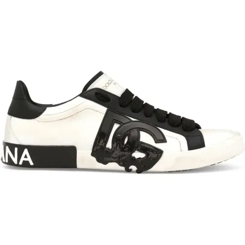 Schwarze Sneakers von , Herren, Größe: 45 1/2 EU - Dolce & Gabbana - Modalova