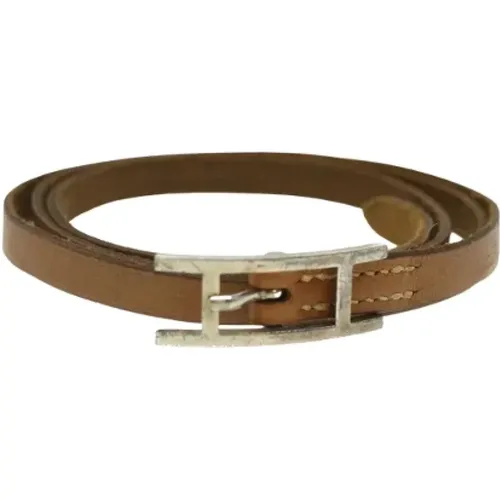 Pre-owned Jewellery, female, , Size: ONE SIZE Pre-owned Leather bracelets - Hermès Vintage - Modalova