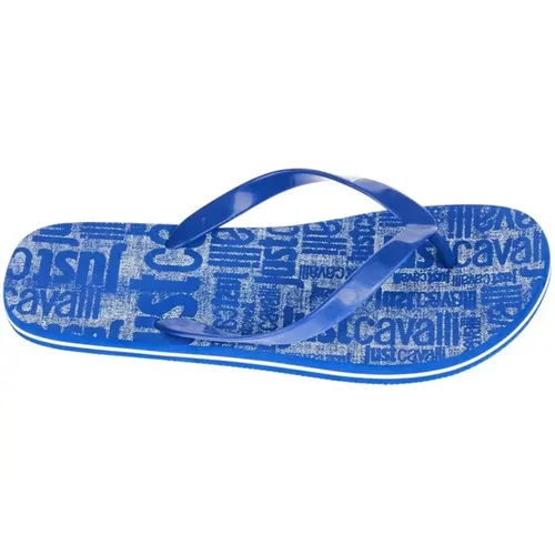 Flip Flops, male, , Size: 13 US Logo Print Flip Flops - Just Cavalli - Modalova