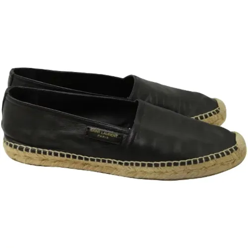 Pre-owned Flats, female, , Size: 10 US Pre-owned Leather flats - Yves Saint Laurent Vintage - Modalova