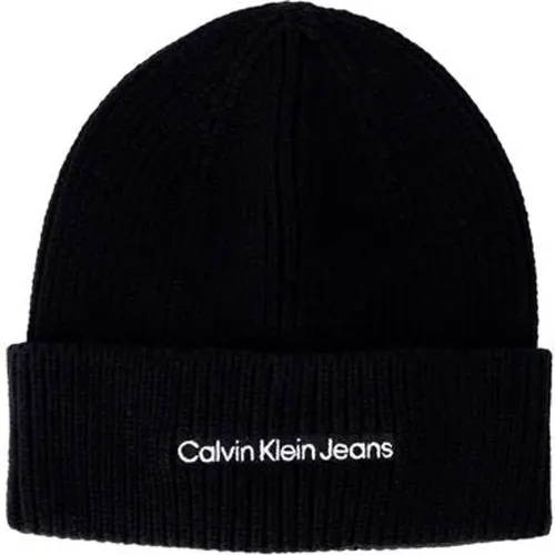 Beanies, female, , Size: ONE SIZE Cotton Beanie Hat - Calvin Klein Jeans - Modalova