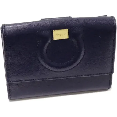 Pre-owned Wallets, female, , Size: ONE SIZE Pre-owned Leather wallets - Salvatore Ferragamo Pre-owned - Modalova