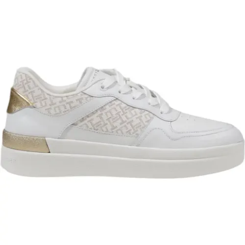 Leder Damen Sneakers Frühling/Sommer Kollektion , Damen, Größe: 38 EU - Tommy Hilfiger - Modalova