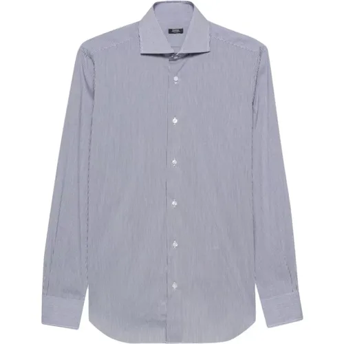 Striped Cotton Shirt Italy , male, Sizes: 3XL, M - Barba - Modalova
