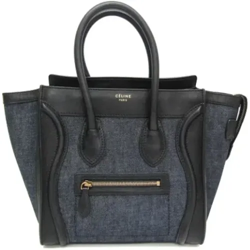 Pre-owned Handbags, female, , Size: ONE SIZE Pre-owned Denim celine-bags - Celine Vintage - Modalova