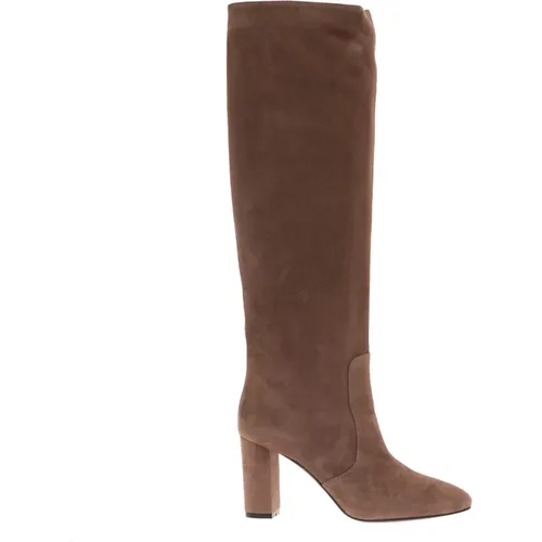 Suede Mud Boot with 80mm Heel , female, Sizes: 3 UK - Via Roma 15 - Modalova