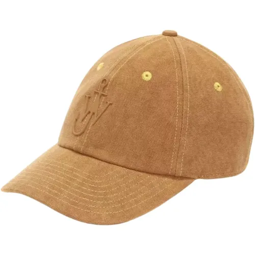 Caps, female, , Size: ONE SIZE Cap with Curved Brim - JW Anderson - Modalova