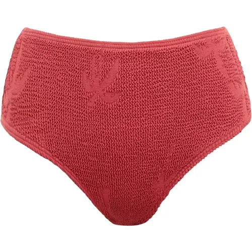 Roter Palm High-Waisted Bikini Unterteil - Bond-Eye - Modalova