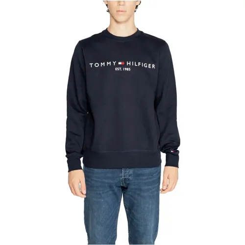 Sweatshirts, male, , Size: L Printed Sweatshirt Men Fall/Winter - Tommy Hilfiger - Modalova