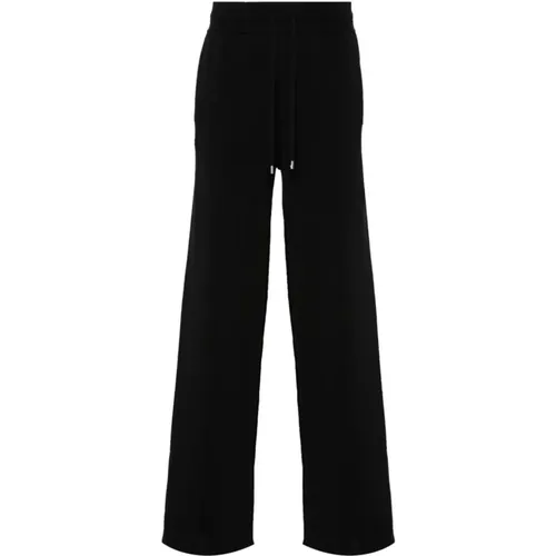 Schwarze Fleece Weite Hose , Damen, Größe: S - pinko - Modalova