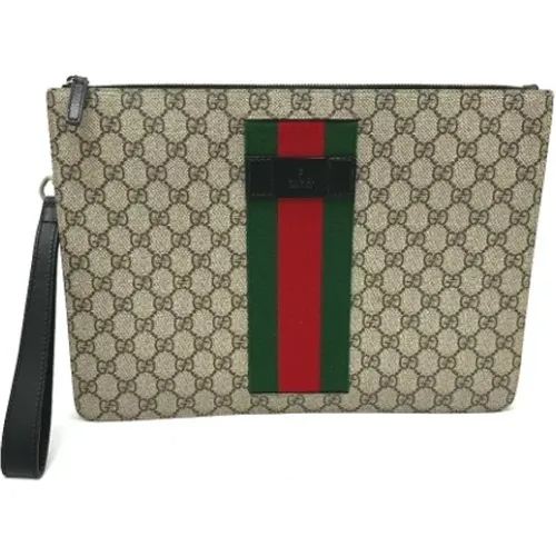 Pre-owned Wallets, male, , Size: ONE SIZE Pre-owned Canvas gucci-bags - Gucci Vintage - Modalova