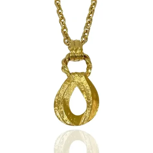 Pre-owned Jewellery, female, , Size: ONE SIZE Pre-owned Metal necklaces - Yves Saint Laurent Vintage - Modalova