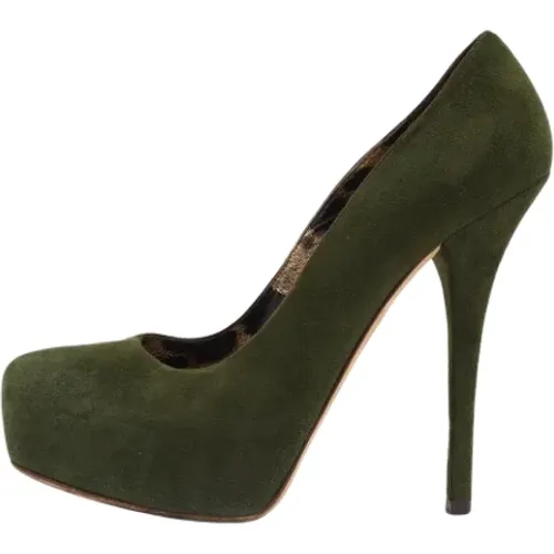 Pre-owned Pumps, female, , Size: 8 US Pre-owned Suede heels - Dolce & Gabbana Pre-owned - Modalova