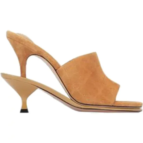 Heeled Mules, female, , Size: 7 US Les Doubles Mules - Jacquemus - Modalova