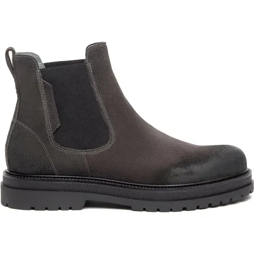 Chelsea Boots, male, , Size: 10 US Leather Ankle Boots - Nerogiardini - Modalova