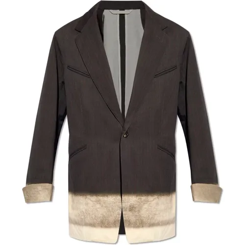 Blazers, male, , Size: M Blazer with trompe loeil print - Maison Margiela - Modalova