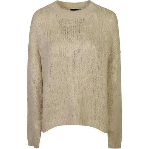 Weiße Seiden-Sweatshirt Erhöhe Garderobe Chic , Damen, Größe: S - Roberto Collina - Modalova