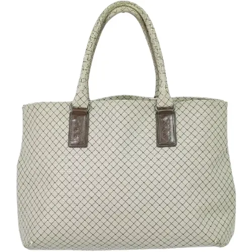 Pre-owned Tote Bags, female, , Size: ONE SIZE Pre-owned Canvas handbags - Bottega Veneta Vintage - Modalova