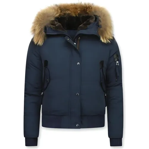 Winter Jacket Women Fur Hood - Nice Warm Winter Jackets - Dm8815-5 , female, Sizes: L, XL - Matogla - Modalova