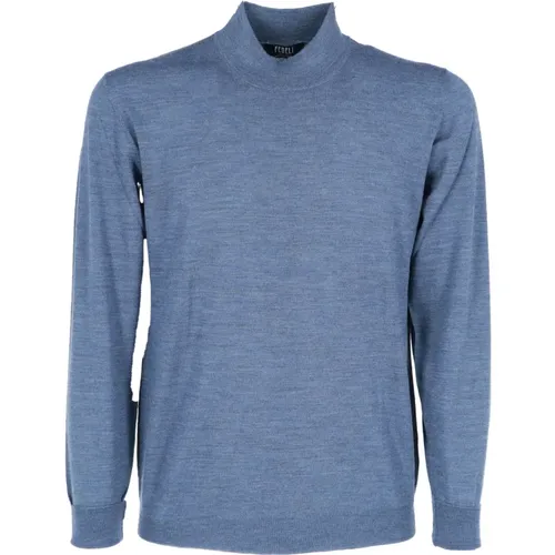 Stylischer Highneck Pullover , Herren, Größe: XL - Fedeli - Modalova