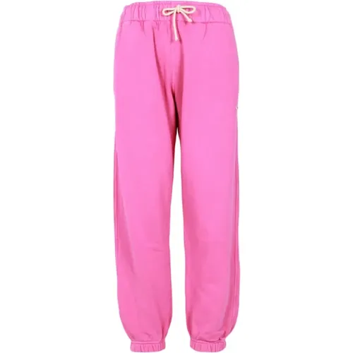 Sweatpants, female, , Size: S Fuchsia Cotton Jogging Pants - Autry - Modalova