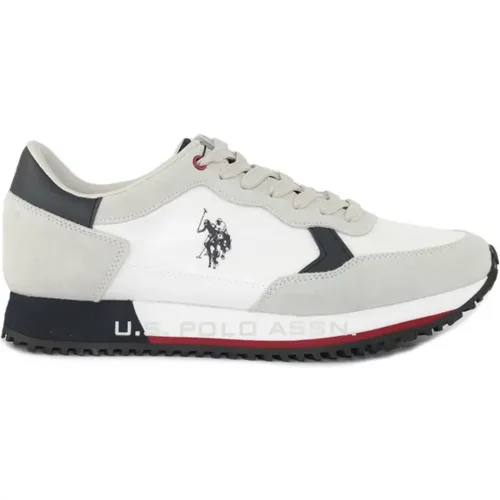 White Casual Sneakers for Men , male, Sizes: 6 UK, 10 UK, 8 UK, 7 UK - U.s. Polo Assn. - Modalova