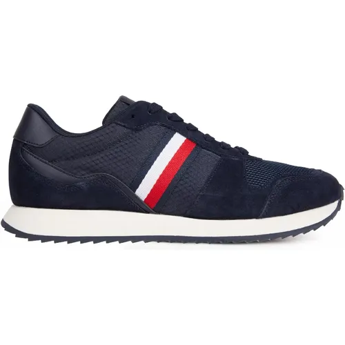 Sneakers, male, , Size: 7 US Mix Runner Sneakers - Tommy Hilfiger - Modalova