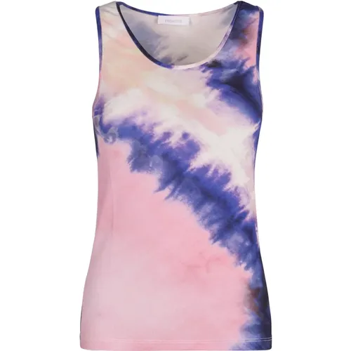 Sleeveless Tops, female, , Size: XS Tie-Dye Effect Printed Top - Rabanne - Modalova