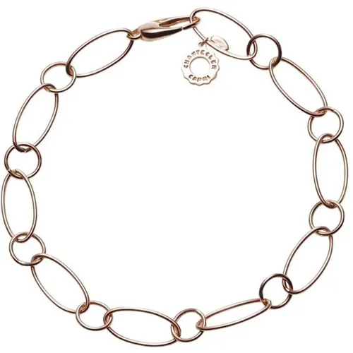 Rose Gold Oval and Round Link Bracelet , female, Sizes: ONE SIZE - Chantecler - Modalova