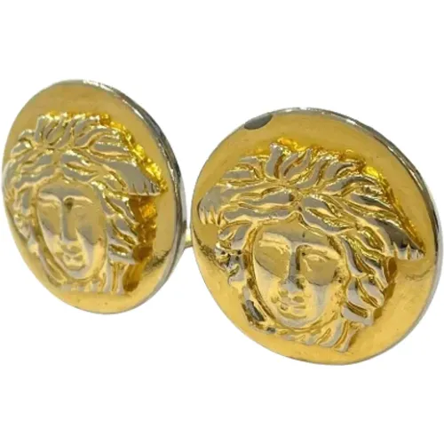 Pre-owned Jewellery, female, , Size: ONE SIZE Pre-owned Fabric earrings - Versace Pre-owned - Modalova