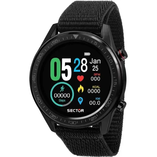 Watches, male, , Size: ONE SIZE S-02 Smart Digital Strap Watch - Sector No Limits - Modalova