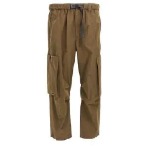 Straight Trousers, male, , Size: M Black Label Trousers - Woolrich - Modalova