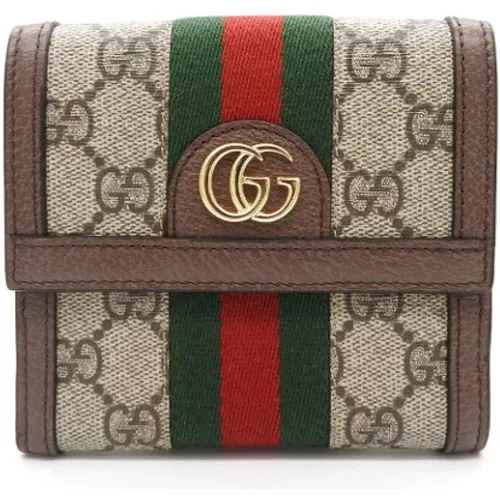 Pre-owned Wallets, female, , Size: ONE SIZE Pre-owned Leather wallets - Gucci Vintage - Modalova