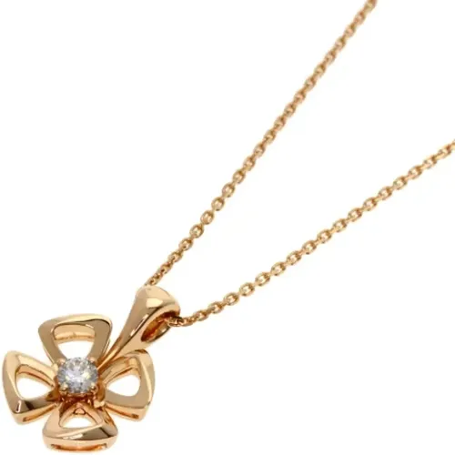 Pre-owned Rose Gold necklaces , female, Sizes: ONE SIZE - Bvlgari Vintage - Modalova