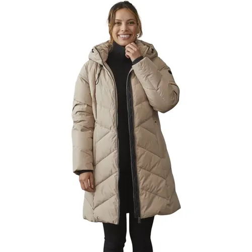 Quilted Jacket Modern Fit Cream , female, Sizes: XL, 3XL, 2XL, L, S - Junge - Modalova