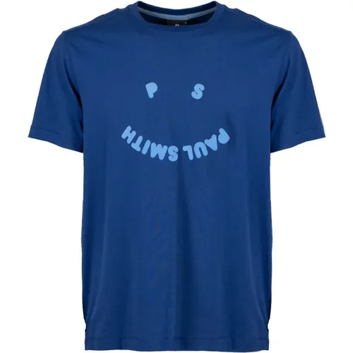 Contrasting Logo T-Shirt for Men , male, Sizes: S, M - PS By Paul Smith - Modalova