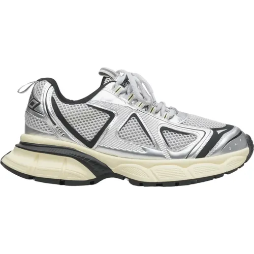 Silber & Schwarze Sneakers mit Flexibler Plattform , Damen, Größe: 40 EU - Estro - Modalova