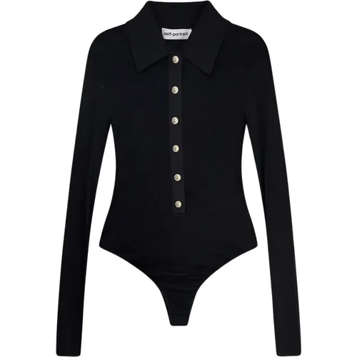 Body, female, , Size: S Knit Bodysuit Sweater - Self Portrait - Modalova